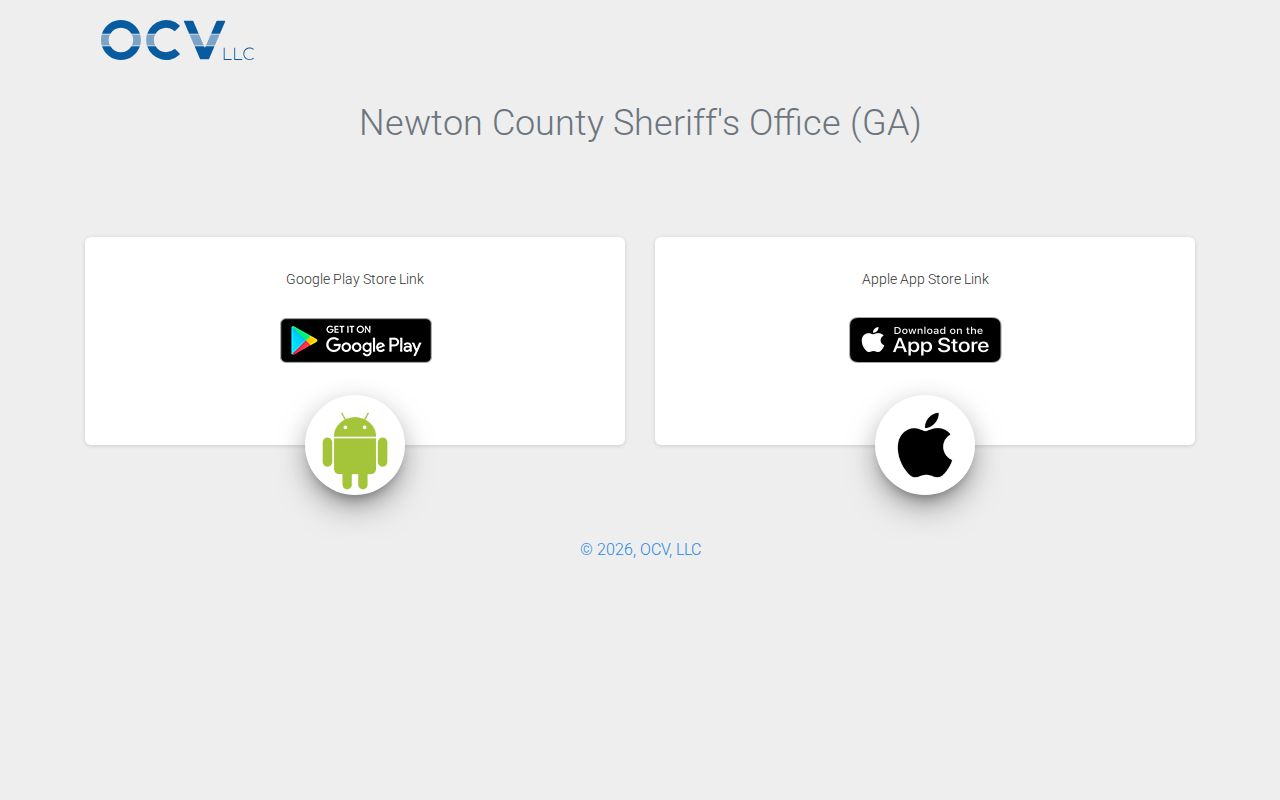 Newton County released inmate mugshot sheriff app channel